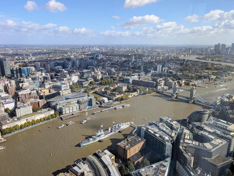 View of London northeast from the Shard
