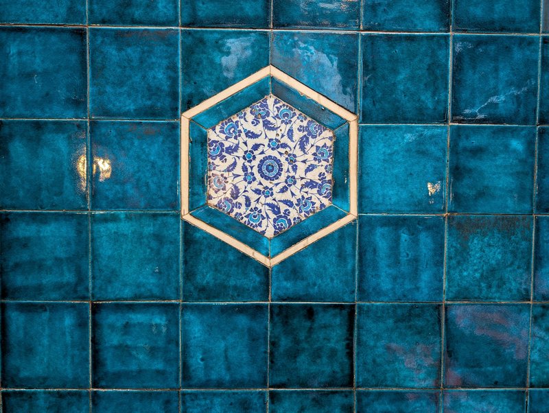 Turquoise tile