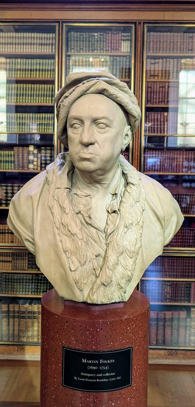 Martin Folkes, an expressive bust