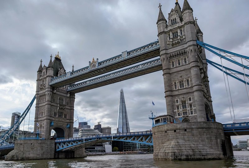 Tower Bridge + Shard from Thames Clipper