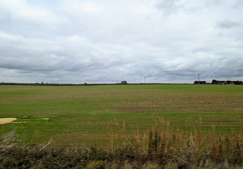 A flat landscape somewhere in northern England