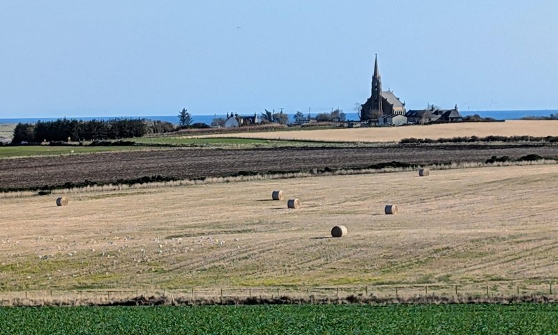 First view of the ocean, somewhere north of Aberdeen