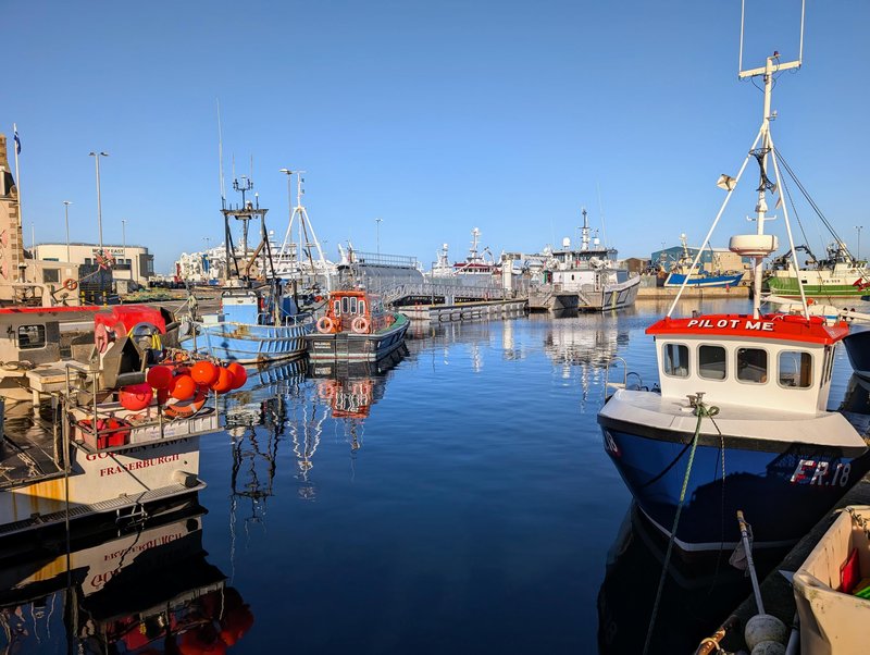 The harbour in Fraserburgh