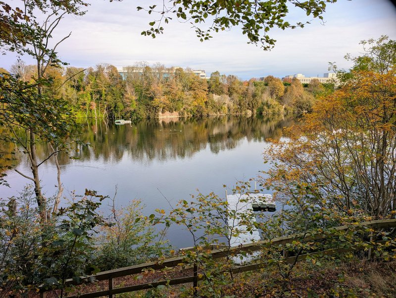 Rubislaw Quarry, now full of water