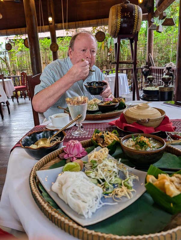 Ken and our breakfast