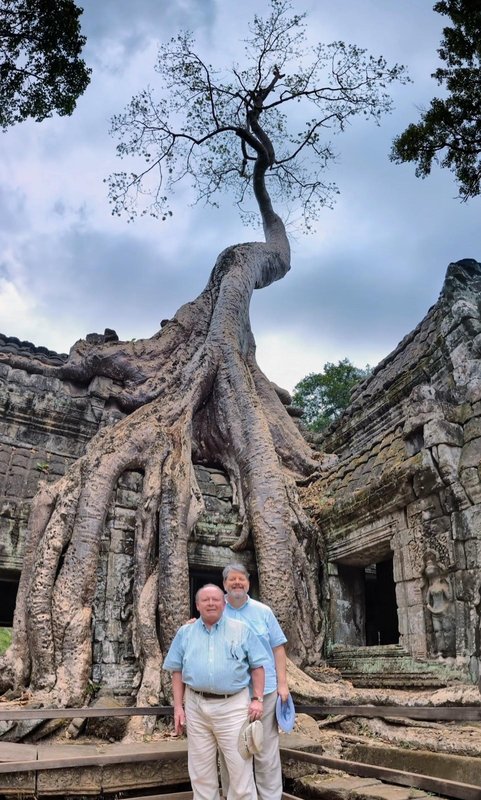 Ken and me at Ta Prohm