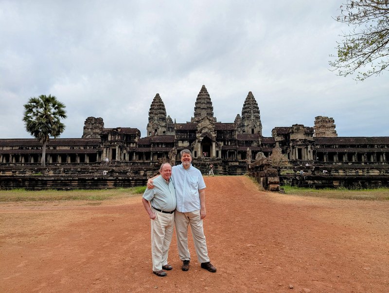 Ken and me in front of Angkor Wat