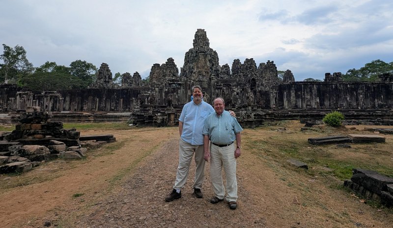 Ken and me standing in front of Bayon