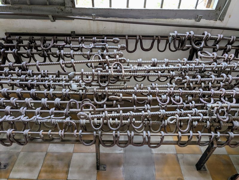 Shackles used to bind victims