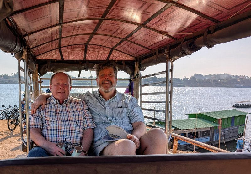 Ken and me on a tuktuk