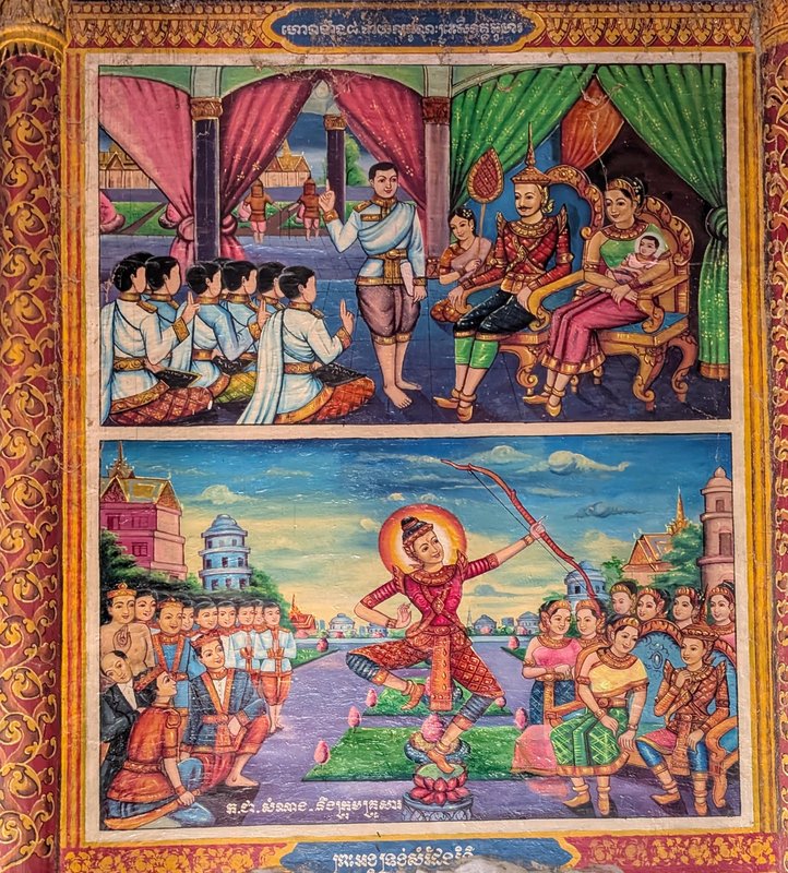 One of the wall paintings