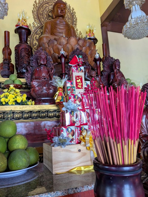 Altar with chococakes