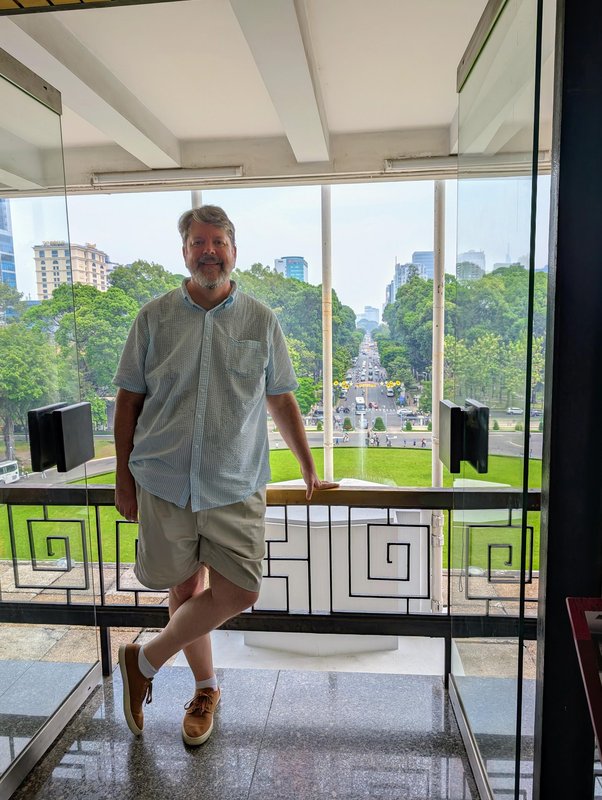 Me with the view from the top floor